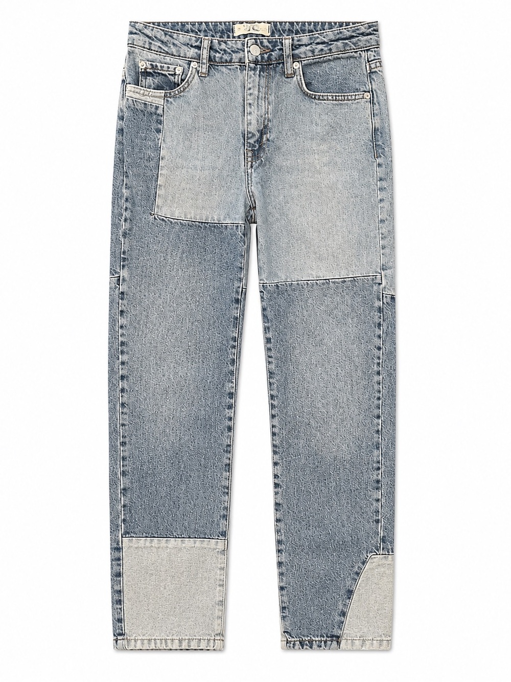 We The Free Size 25 Patchwork High Rise Straight Leg Jeans Y2K Grunge Boho